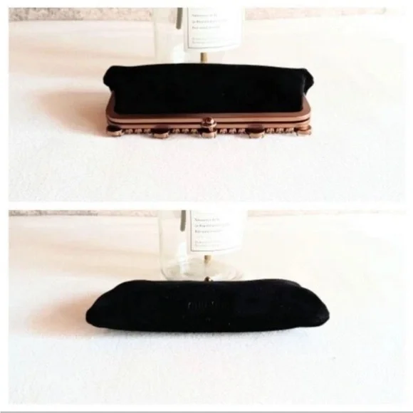 Miu Miu Black Clutch with Crystal Accents - Picture 5 of 9